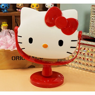 2023 Large Stock KITTY Desktop Mirror Kitty Cat Makeup Mirror KT Vanity Mirror New Products