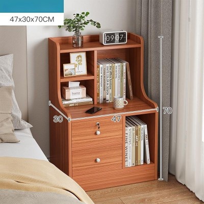 Bedside table minimalist modern lockable storage cabinet storage rack